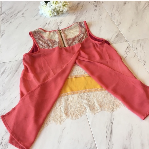 Margo and Sebastian | Multi Tone Colored Lace Tank - Picture 8 of 8